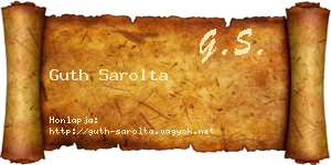 Guth Sarolta névjegykártya